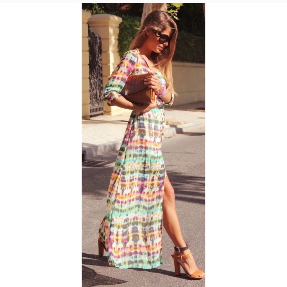 NWOT Tie Dye Chiffon Dress/Cover Up